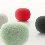 Google Home-høyttalere i fire farger